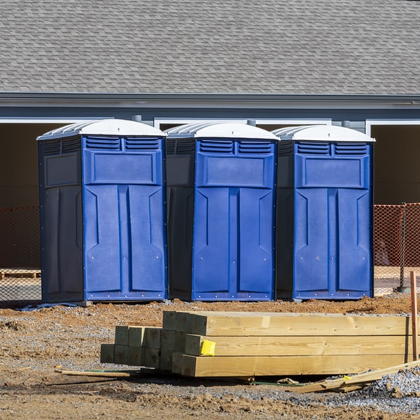 how do you dispose of waste after the porta potties have been emptied in Le Grand IA